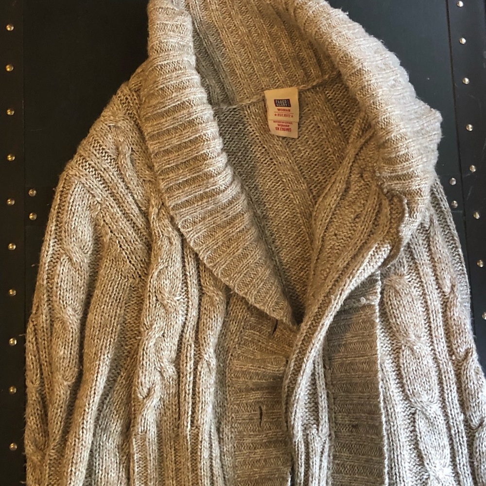 Light Brown Comfortable 1X Sweater